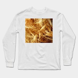 Curly Red hair close up Long Sleeve T-Shirt